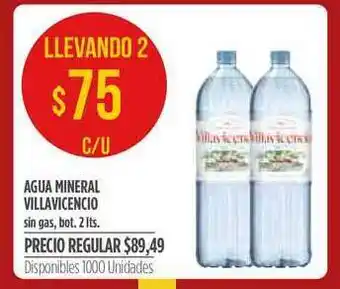 Supermercados Vea Agua Mineral Villavicencio Sin Gas x 2lt oferta
