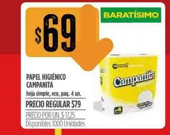 Supermercados Vea Papel Higiénico Campanita oferta