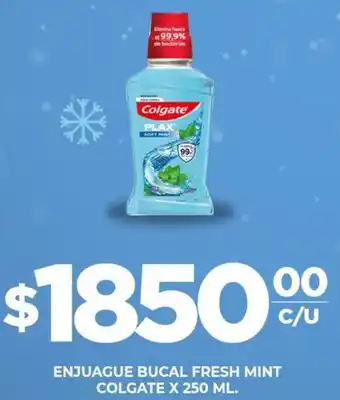 Supermercados DIA ENJUAGUE BUCAL FRESH MINT COLGATE X 250ML oferta