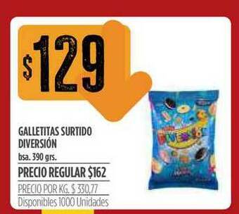Supermercados Vea Galletitas Surtido Diversion 390grs oferta