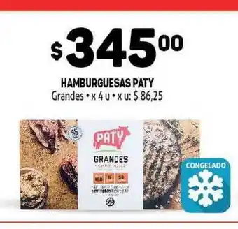 Makro Paty Hamburguesas Grandes x 4u oferta