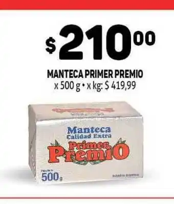 Primer Premio Manteca x 500g