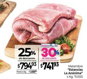La Anonima Matambre oferta