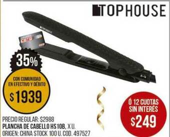 Coto Plancha De Cabello Hs 10b. oferta