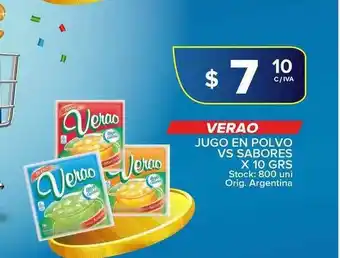 Carrefour Maxi Jugo En Polvo x 10grs oferta