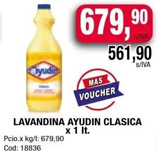 Maxiconsumo LAVANDINA AYUDIN CLASICA x 1It oferta