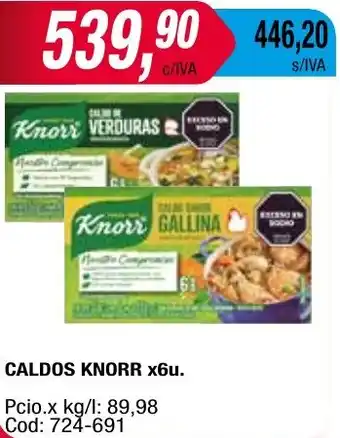 Maxiconsumo CALDOS KNORR x 6u oferta
