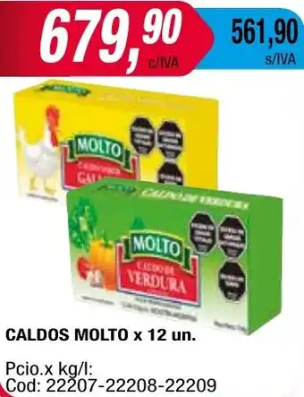 Maxiconsumo CALDOS MOLTO x 12un oferta