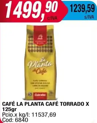 Maxiconsumo CAFÉ LA PLANTA CAFÉ TORRADO X 125gr oferta
