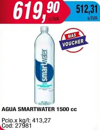 Maxiconsumo AGUA SMARTWATER 1500cc oferta