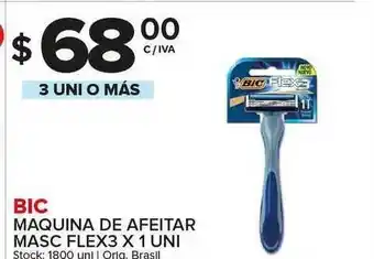 Carrefour Maxi Bic Maquina De Afeitar Masc Flex3 x 1uni oferta