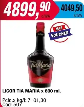 Maxiconsumo LICOR TIA MARIA x 690ml oferta