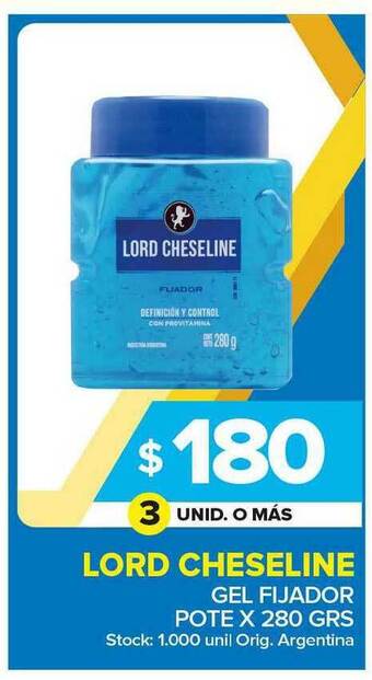 Carrefour Maxi Lord Cheseline Gel Fijador oferta
