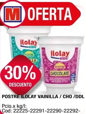 Maxiconsumo POSTRE ILOLAY VAINILLA / CHO/DDL oferta