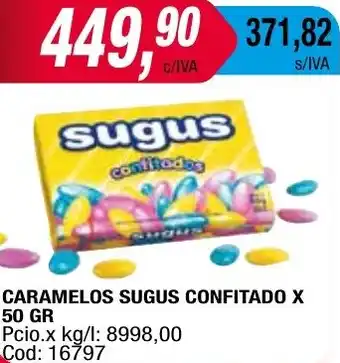 Maxiconsumo CARAMELOS SUGUS CONFITADO X 50GR oferta