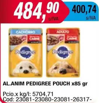 Maxiconsumo AL.ANIM PEDIGREE POUCH x 85gr oferta