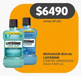ENJUAGUE BUCAL LISTERINE X 500 ML VARIEDADES