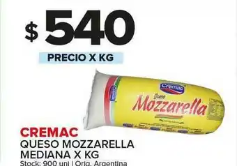 Carrefour Maxi Cremac Queso Mozzarella Mediana oferta
