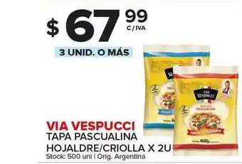 Carrefour Maxi Via Vespucci Tapa Pascualina Hojaldre Criolla oferta