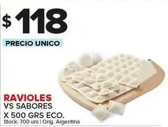 Carrefour Maxi Ravioles Vs Sabores Eco. oferta