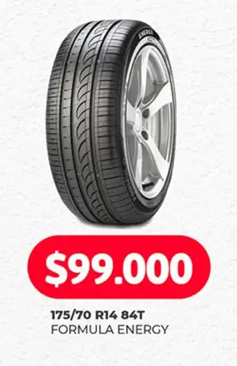 Supermercados Tadicor 175/70 R14 84T FORMULA ENERGY oferta