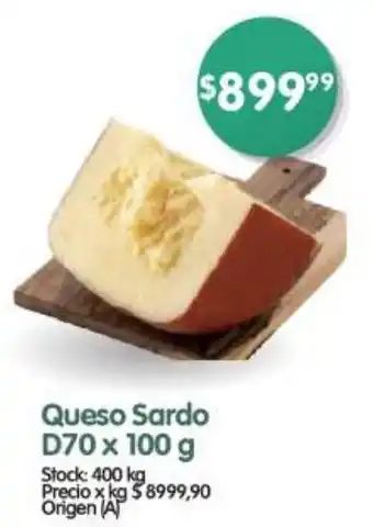 Supermercados Buenos Días Queso Sardo D70 x 100 g oferta