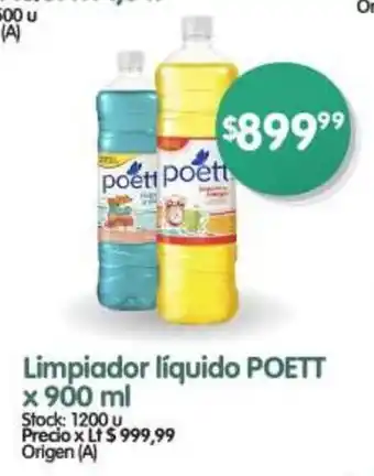Supermercados Buenos Días Limpiador líquido POETT x 900 ml oferta