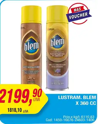 Maxiconsumo LUSTRAM. BLEM X 360cc oferta