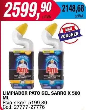 Maxiconsumo LIMPIADOR PATO GEL SARRO X 500ML oferta