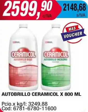 Maxiconsumo AUTOBRILLO CERAMICOL X 800ML oferta