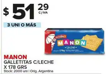 Carrefour Maxi Manon Galletitas C Leche x 178grs oferta