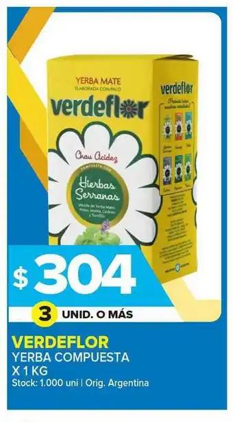 Carrefour Maxi Verdeflor Yerba Compuesta x 1kg oferta
