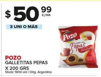 Carrefour Maxi Pozo Galletitas Pepas x 200grs oferta