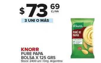 Carrefour Maxi Knorr Pure Papa Bolsa x 125grs oferta