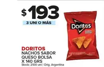 Carrefour Maxi Doritos Nachos Sabor Queso x 140grs oferta