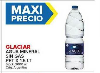 Carrefour Maxi Glaciar Agua Mineral Sin Gas oferta