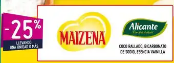 Changomas Maizena / Alicante Coco Rallado Bicarbonato De Sodio, Esencia Vainilla oferta