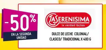 Changomas La Serenisima Dulce De Leche Colonial / Clasico / Tradicional x 400g oferta