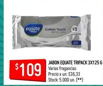 Changomas Equate Jabon Tripack 3x125g oferta