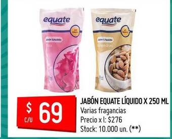 Changomas Equate Jabón Líquido x 250ml oferta