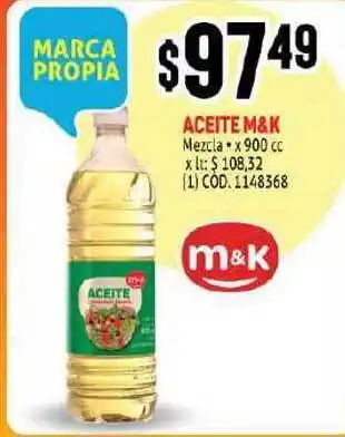Makro M&K Aceite Mezcla x 900cc oferta