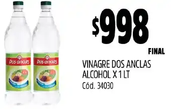 Supermercados Yaguar VINAGRE DOS ANCLAS ALCOHOL X 1LT oferta