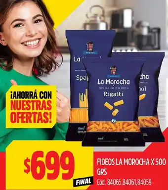 Supermercados Yaguar FIDEOS LA MOROCHA X 500GR oferta