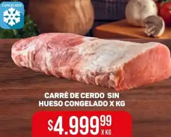 Makro CARRÉ DE CERDO SIN HUESO CONGELADO X KG oferta