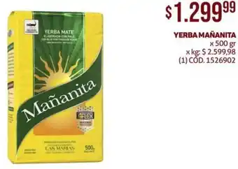 Makro YERBA MAÑANITA x 500gr oferta