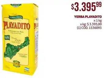 Makro YERBA PLAYADITO x 1kg oferta