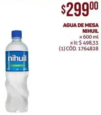 AGUA DE MESA NIHUIL x 600ml