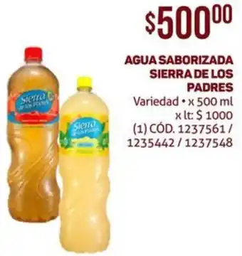 Makro AGUA SABORIZADA SIERRA DE LOS PADRES Variedad x 500ml oferta
