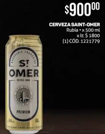 Makro CERVEZA SAINT-OMER Rubia x 500ml oferta