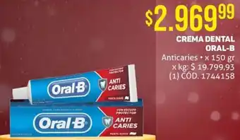 Makro CREMA DENTAL ORAL-B Anticaries x 150gr oferta
